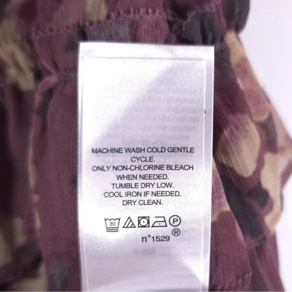 NWT LAUREN RALPH LAUREN Floral Crinkle Georgette Miniskirt Purple‎ Multi Size 8 - Picture 16 of 16